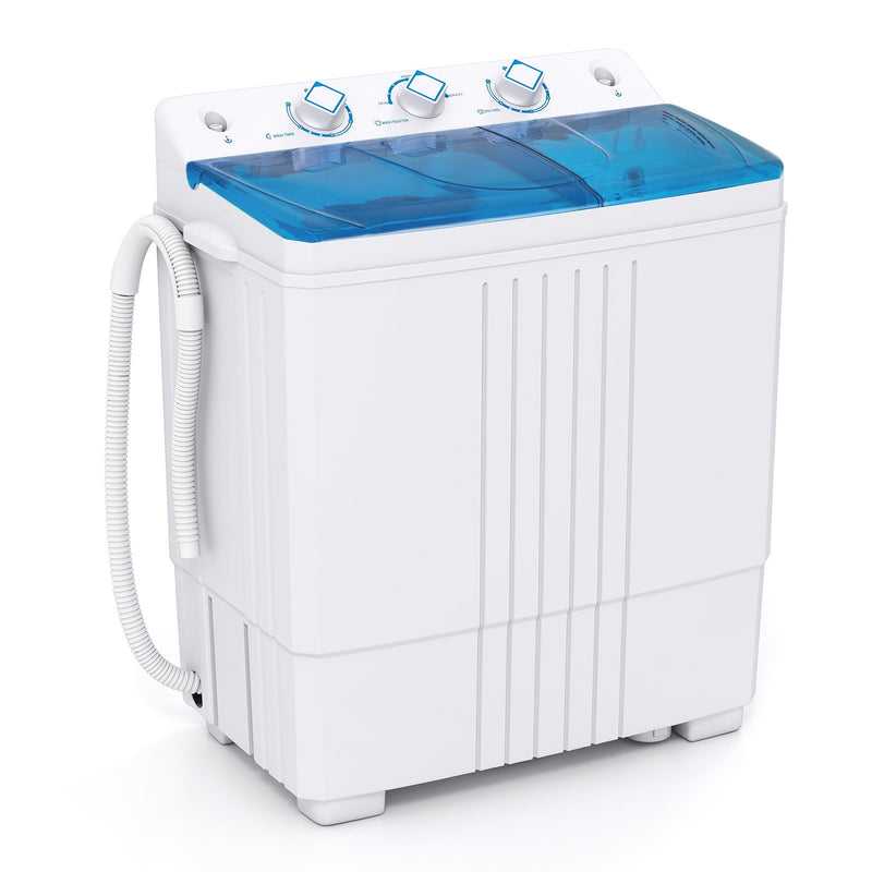 Portable Washing Machine with Built-in Drain Pump-Blue