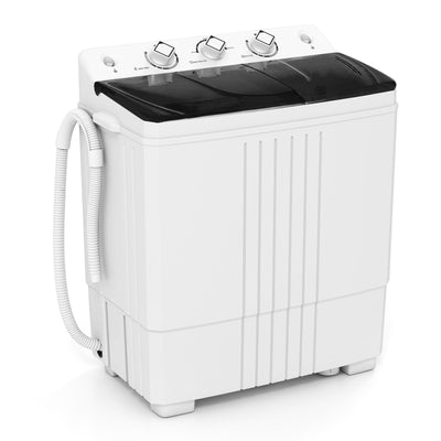 Portable Washing Machine with Built-in Drain Pump-Black