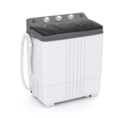Portable Washing Machine with Built-in Drain Pump-Gray