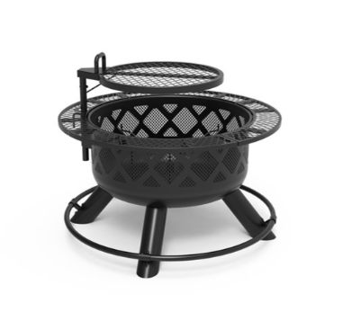 Shinerich - 24" Firepit with Regular Grill