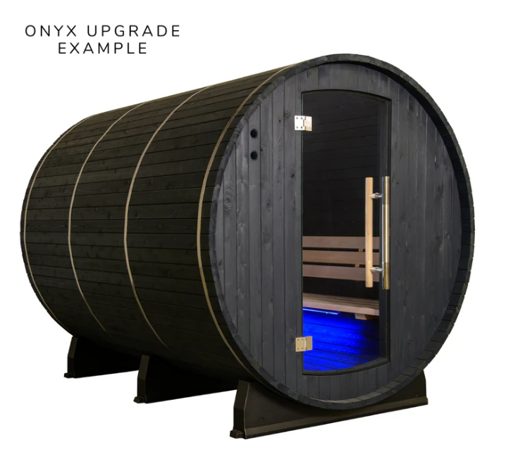 ALMOST HEAVEN - Princeton - 6x8 Classic Barrel 6-Person Outdoor Sauna