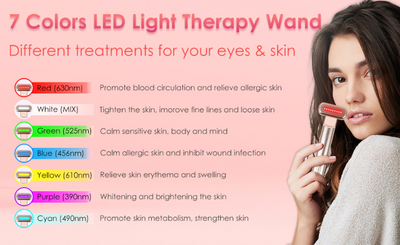 Biomol- BM WAND 7 in 1 Red Light Theraphy Device for Facial Care