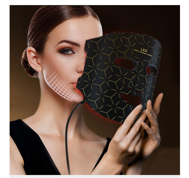 Biomol- Red Light Therapy Face Mask with 4 Led Colour for your Radiant Skin with remote and 1 year warranty
