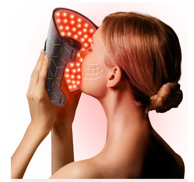 Biomol- Red Light Therapy Face Mask with 4 Led Colour for your Radiant Skin with remote and 1 year warranty