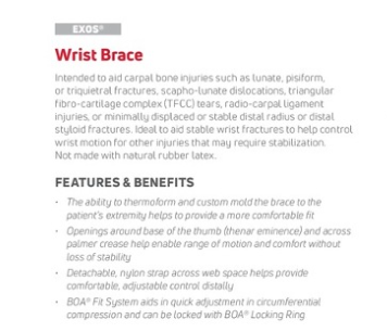 Enovis- Wrist Brace Regular