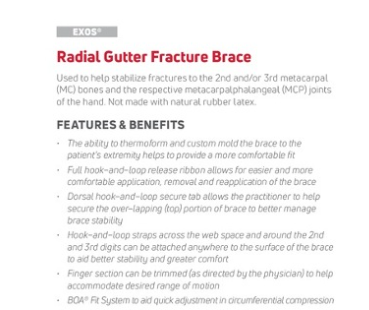 Enovis- Radial Gutter Fracture Brace