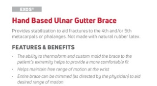 Enovis- Hand Based Ulnar Gutter Brace