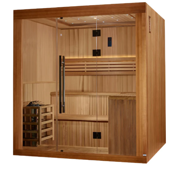 *GDI "Osla Edition" 6 Person Traditional Sauna - Canadian Red Cedar Interior and Pacific Premium Clear Cedar Exterior GDI-7689-02