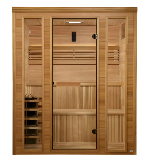 *GDI- New 2025 "Engelberg Edition" 6 Person Traditional Steam Sauna - Pacific Premium Clear Cedar GDI-7060-01