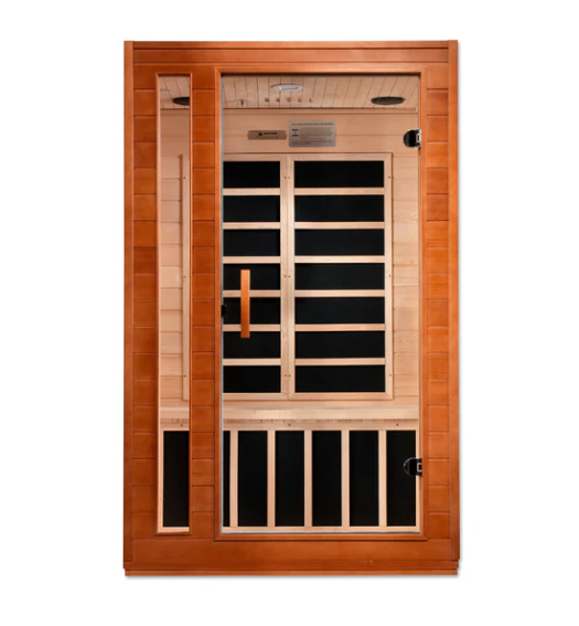 *GDI-Dynamic Cordoba 2-person Indoor Sauna, Low EMF (Under 8MG) FAR Infrared Sauna (Canadian Hemlock) DYN-6203-01