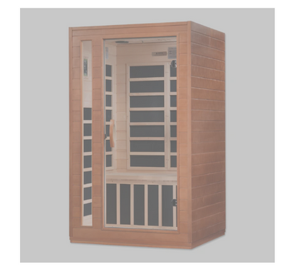 *GDI-Dynamic Cordoba 2-person Indoor Sauna, Low EMF (Under 8MG) FAR Infrared Sauna (Canadian Hemlock) DYN-6203-01