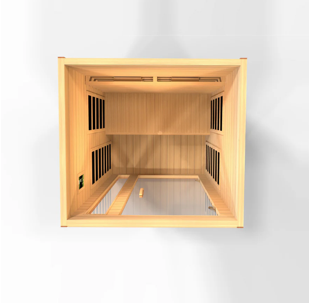 GDI- Dynamic "Cardoba"  2 Person Full Spectrum Infrared Sauna, Near Zero EMF - Canadian Hemlock DYN-6203-02 FS