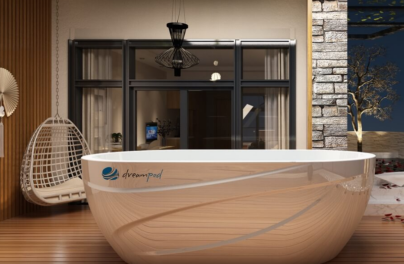 Dreampod- Ice Series - Ice Bath Fiberglass Tub with Chiller