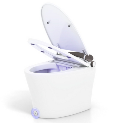 Smart Toilet New 2025 One-Piece Smart 1.16 GPF Elongated Bidet, Toilet Seat with Night Light 27.17" x 16.61" x 18.43"