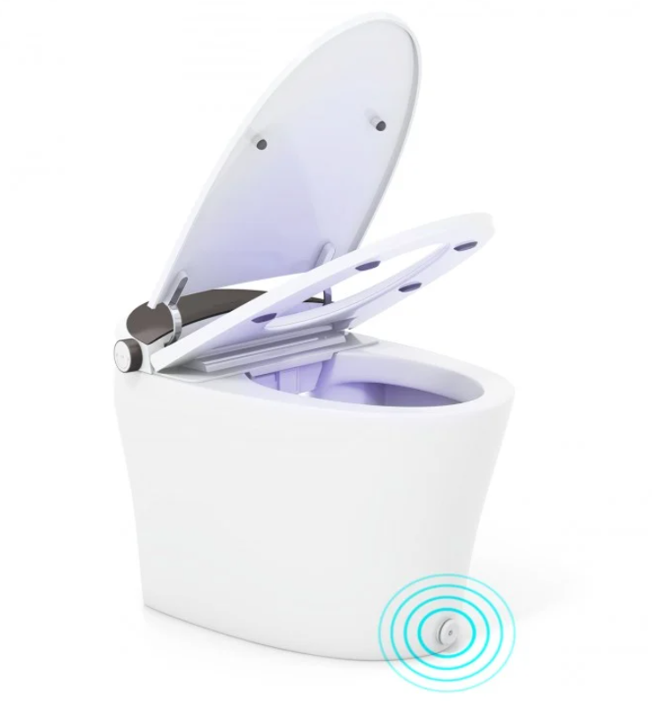 Smart Toilet New 2025 One-Piece Smart 1.16 GPF Elongated Bidet, Toilet Seat with Night Light 27.17" x 16.61" x 18.43"