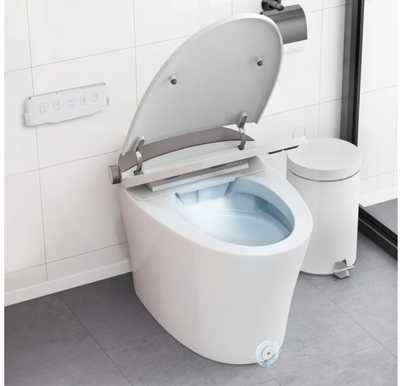 Smart Toilet New 2025 One-Piece Smart 1.16 GPF Elongated Bidet, Toilet Seat with Night Light 27.17" x 16.61" x 18.43"