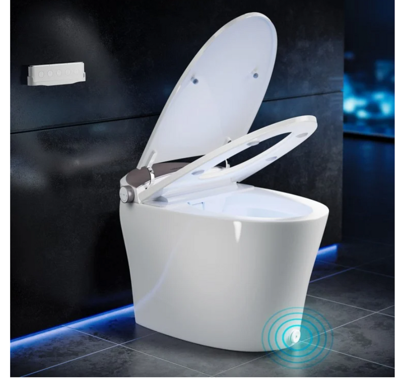 Smart Toilet New 2025 One-Piece Smart 1.16 GPF Elongated Bidet, Toilet Seat with Night Light 27.17" x 16.61" x 18.43"