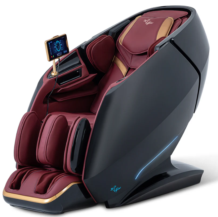 Mega Sale- Alfine A860 Athena - SL Track 4D+3D Dual Mechanism Roller - Hybrid Flex Stretch - Intelligent Health Detection - Calf Kneading - Zero Gravity Massage Chair