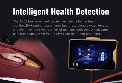 Mega Sale- Alfine A860 Athena - SL Track 4D+3D Dual Mechanism Roller - Hybrid Flex Stretch - Intelligent Health Detection - Calf Kneading - Zero Gravity Massage Chair