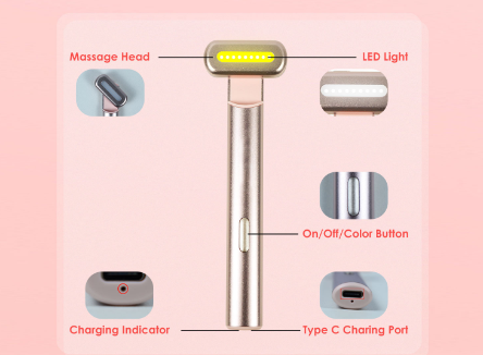 Biomol- BM WAND 7 in 1 Red Light Theraphy Device for Facial Care