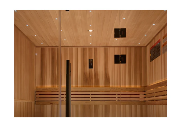 *GDI- NEW 2025 "Copenhagen Edition" 3 Person Traditional Sauna - Canadian Red Cedar Interior and Pacific Premium Clear Cedar Exterior GDI-7389-02