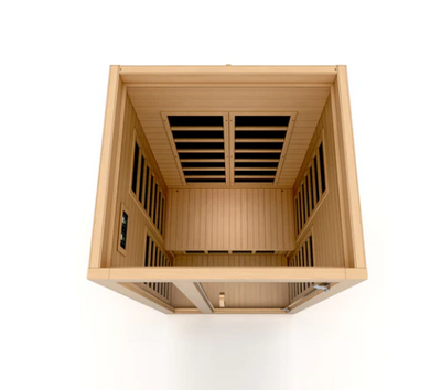 Pre Order - GDI - Dynamic Indoor Sauna - "Gracia" 1-2 Person Low EMF, FAR Infrared Sauna DYN-6119-01
