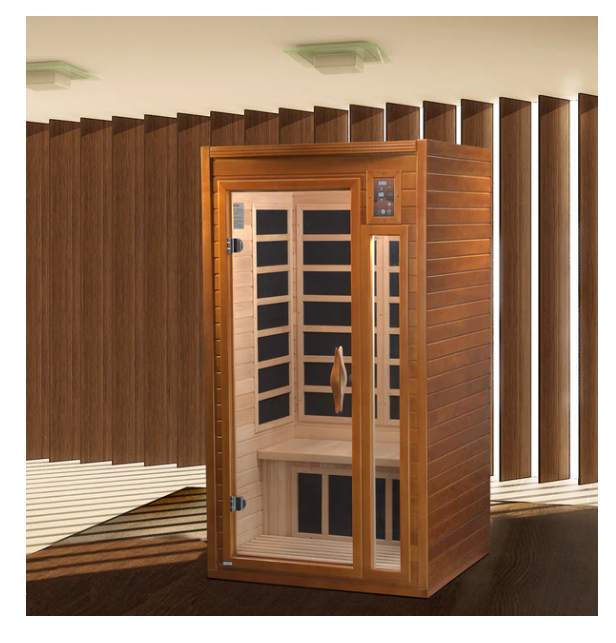 Pre Order - GDI - Dynamic Barcelona Elite 1-2-person Ultra Low EMF (Under 3MG) FAR Infrared Sauna (Canadian Hemlock)