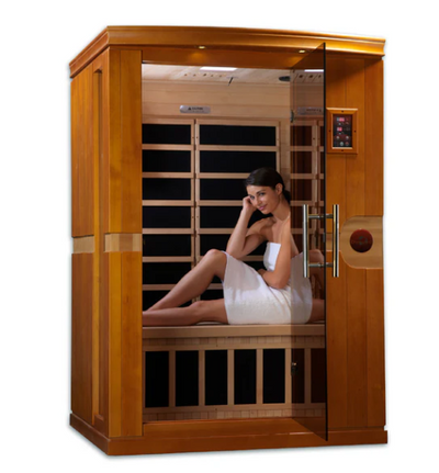 *GDI - Dynamic "Venice" 2-person Low EMF (Under 8MG) FAR Infrared Sauna (Canadian Hemlock) DYN-6210-01