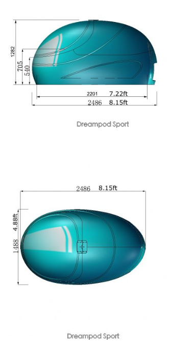 Dreampod -Entry-Level Commercial Float Tank (Fiberglass) - Sport Float Pod