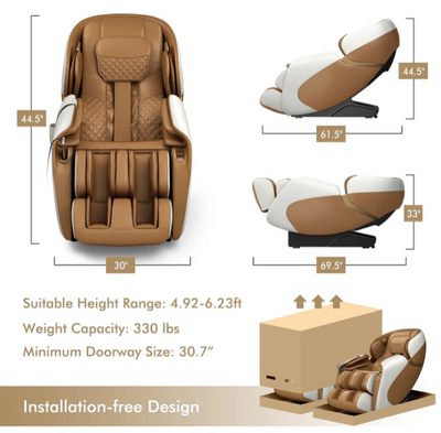 Mother's Day Total Reset Combo Package -  Demo Costway JL10003WL Massage Chair + Biomol Face Mask