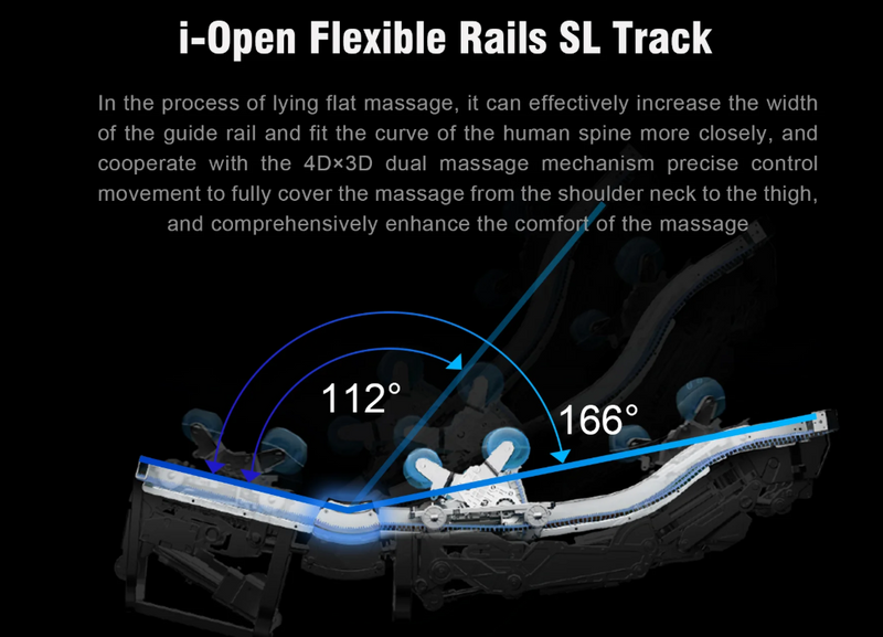 Mega Sale- Alfine A860 Athena - SL Track 4D+3D Dual Mechanism Roller - Hybrid Flex Stretch - Intelligent Health Detection - Calf Kneading - Zero Gravity Massage Chair