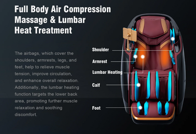 Mega Sale- Alfine A860 Athena - SL Track 4D+3D Dual Mechanism Roller - Hybrid Flex Stretch - Intelligent Health Detection - Calf Kneading - Zero Gravity Massage Chair