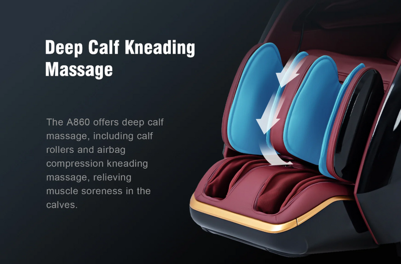 Mega Sale- Alfine A860 Athena - SL Track 4D+3D Dual Mechanism Roller - Hybrid Flex Stretch - Intelligent Health Detection - Calf Kneading - Zero Gravity Massage Chair