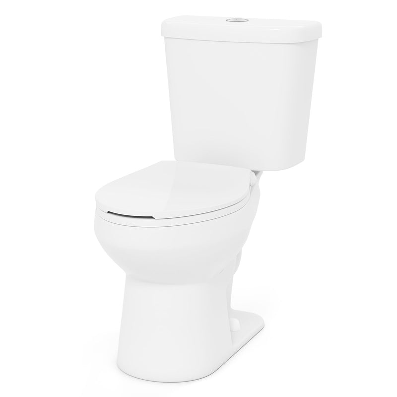 Standard Toilet with 17.5 Inch ADA Comfort Chair Height Seat