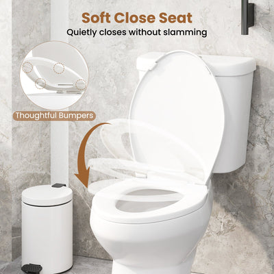 Standard Toilet with 17.5 Inch ADA Comfort Chair Height Seat
