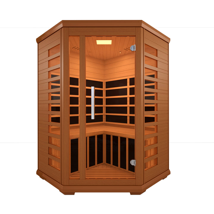 PREORDER JUNE-Model-Westinghouse WES43-2100 Corner 3 Person Infrared Sauna - Relaxacare