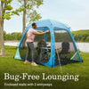 Coleman - Skyshade 8X8 ft. Screendome Canopy - Fog - Relaxacare