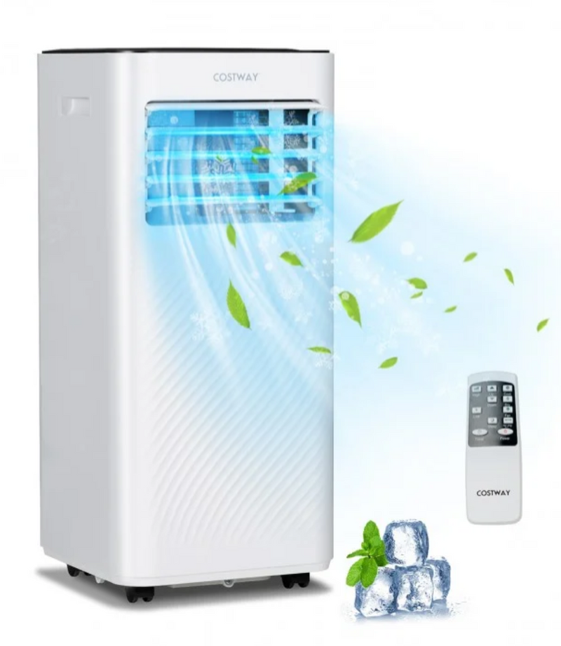 *8000 BTU(Ashrae) Portable Air Conditioner with Remote Control - Black