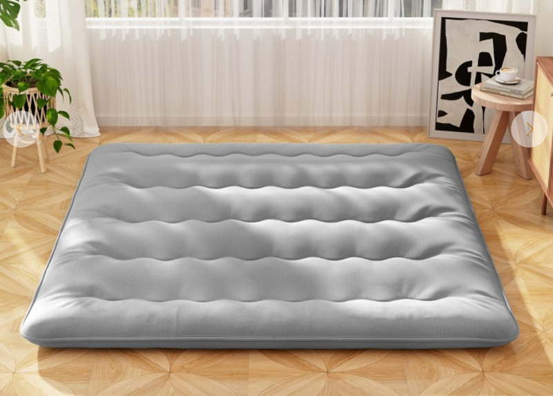 *Futon Mattress with Washable Cover and Carry Bag - Gray - King Size