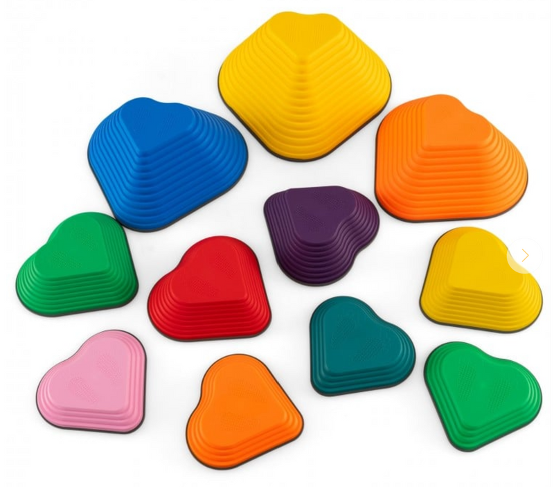 11 Pieces Kids Stepping Stones Stackable Balance Blocks Indoor Outdoor