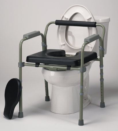 MOBB* Padded Folded Commode Chair