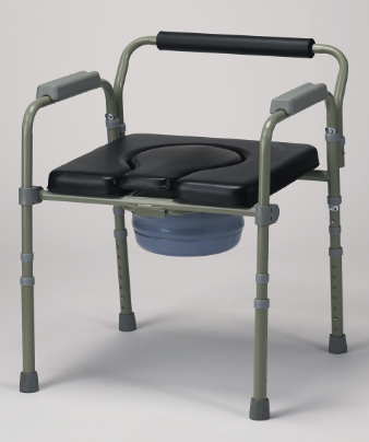 MOBB* Padded Folded Commode Chair