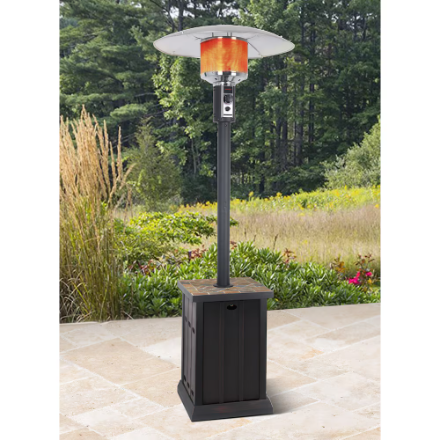 Shinerich Patio Heater with Tile Tabletop