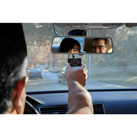 Garmin Dash Cam Tandem, Front and Rear Dual-Lens Dash Camera with Interior Night Vision, Two 180-degree Lenses, Front-Facing Lens with 1440p, Interior-Facing Lens with 720p