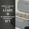 Coleman - 62 Qt Wheeled Cooler 3-Day Ice Retention - Grey - Relaxacare