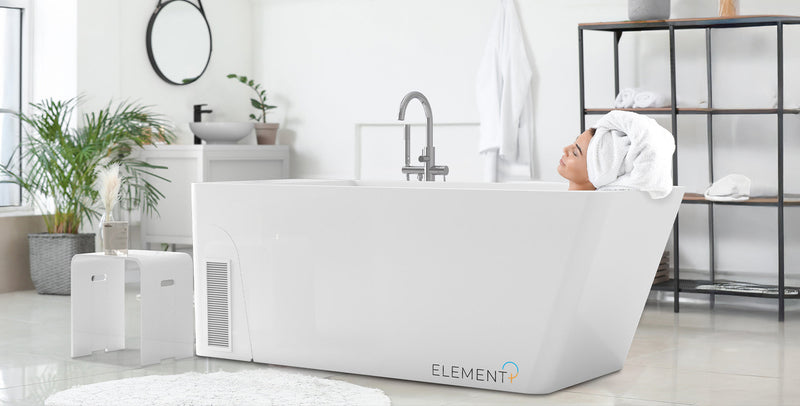 ELEMENT + All in one Glacier & Thermal Plunge tub - Gloss White