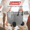 Coleman - 62 Qt Wheeled Cooler 3-Day Ice Retention - Grey - Relaxacare
