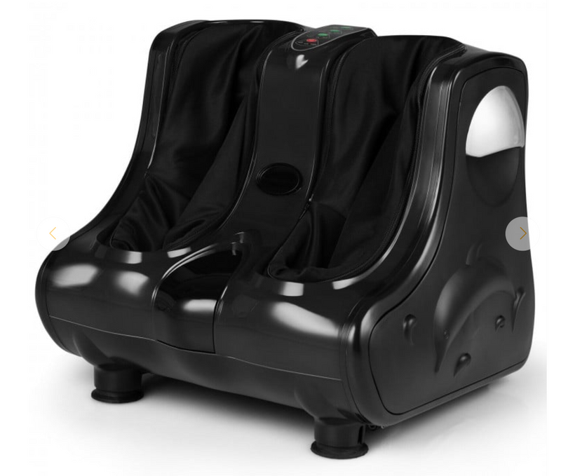 Foot and Calf Massager Shiatsu Foot Massager Machine with Tilt Base - Black