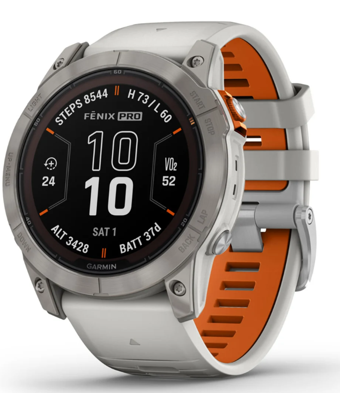 **Garmin - Fenix 7x Pro - Sapphire Solar Edition Smart Watch