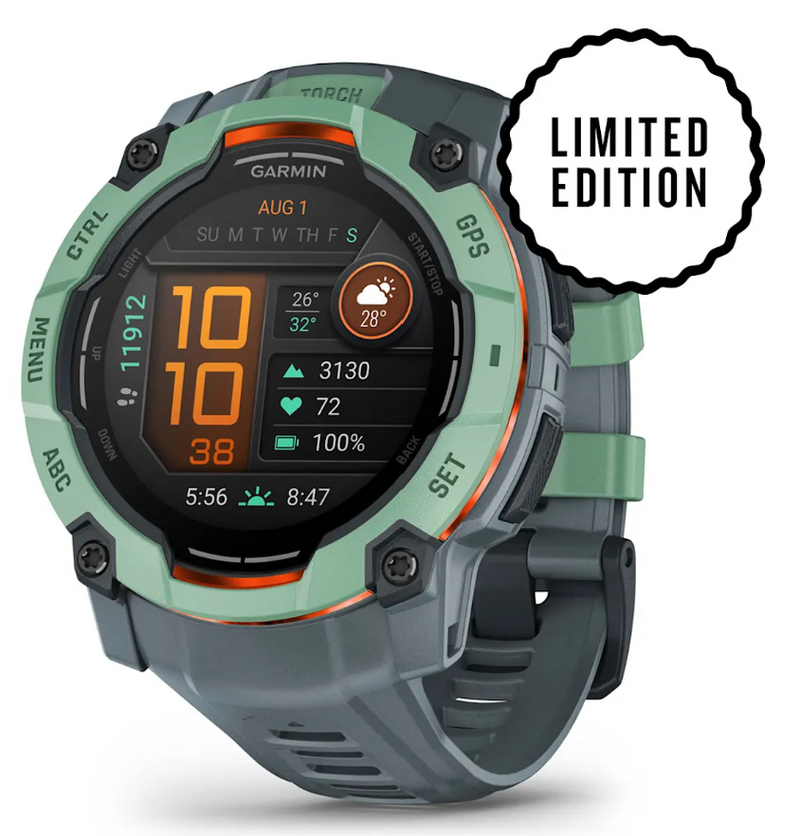 **Garmin - Instinct 3 - 50mm AMOLED Smart Watch